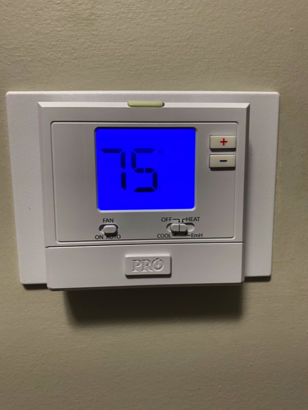 Thermostat reading after a completed service call