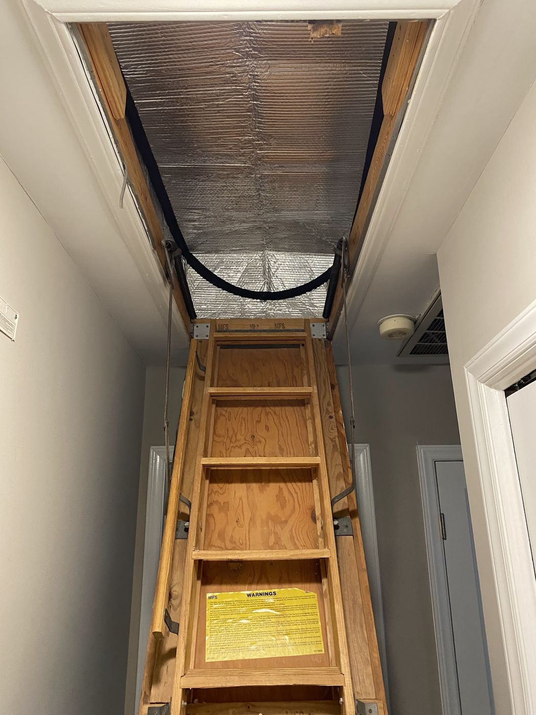 Attic access to an air handler